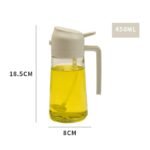 Glass Oil Sprayer 470ml Refillable Bottle for Air Fryer, BBQ & Cooking - Image 3