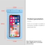 Waterproof Phone Pouch Blue with Lanyard for iPhone, Samsung & More (Up to 7") - Image 5