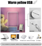 LED Acrylic Message Board Night Light with Pen – USB Rewritable Sign Gift - Image 6