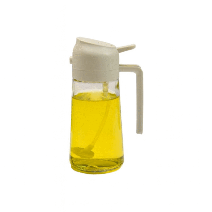Glass Oil Sprayer 470ml Refillable Bottle for Air Fryer, BBQ & Cooking