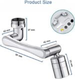 Faucet Extender Aerator, Brass Sink Tap Aerator 2 Spray Mode Tap Spray Head Faucet Attachment for Kitchen/Bathroom - Image 6