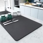 Multi Purpose Draining Mat, Super Absorbent | Quick Dry Dish Drainer | Anti Slip Drainer