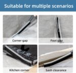 Crevice Cleaning Brush (3 Pieces Tool) for Narrow Corners in home Kitchen Bathroom and Window Groove (Plastic) - Image 2